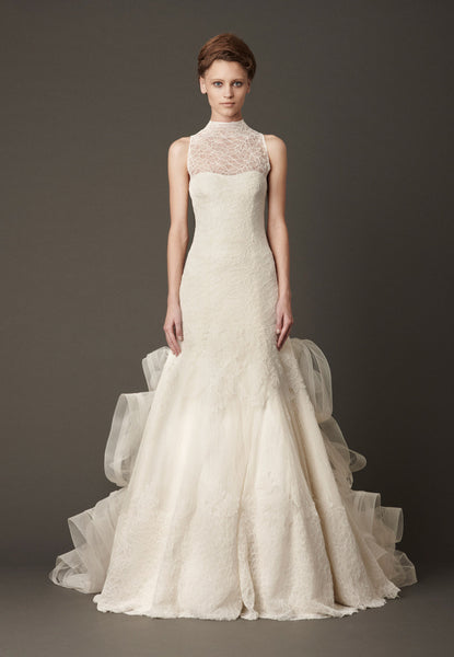 White by vera wang sales corded lace wedding dress