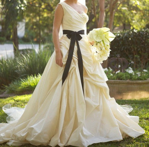 Vera Wang One Shoulder Gown