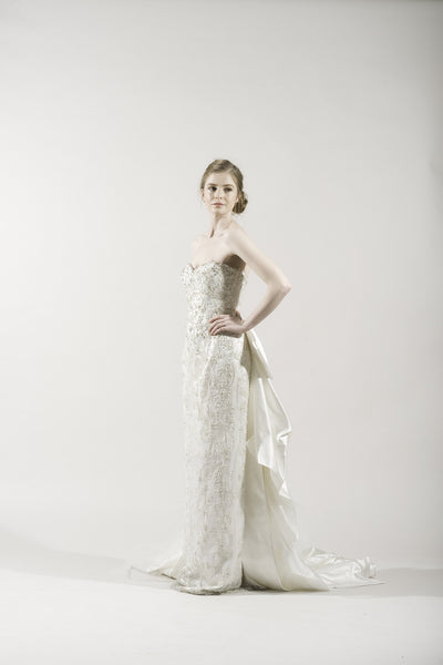 Dennis Basso 1107 Ivory Satin Wedding Dress for Kleinfeld – Instant Filters  2