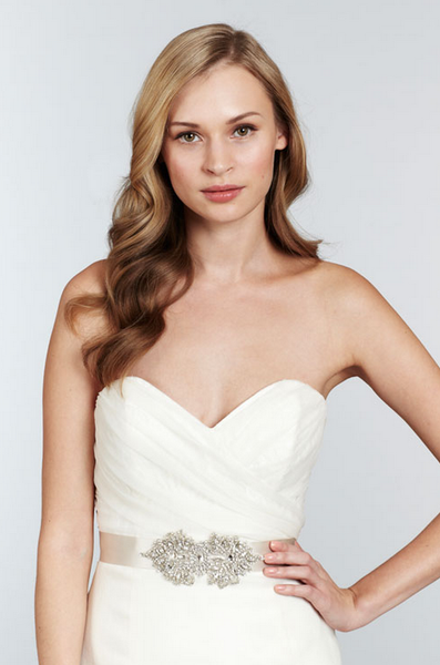 jim hjelm lace wedding dress Ivory Jim Hjelm style 8663 Wedding Dress with Belt Size 16