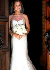 Amsale 'Bailey' Wedding Dress Front Wide