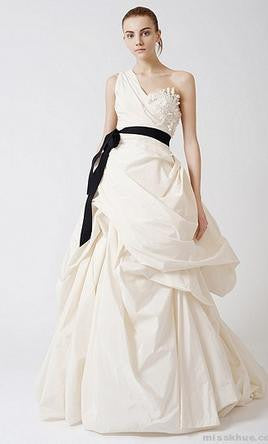 Vera Wang One Shoulder Gown