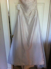 Pleated Ivory Silk Watters & Watters Gown Front Wide
