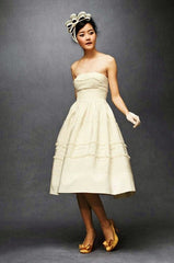 BHLDN Fondant Silk-Cotton Wedding Dress