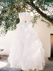 Paloma Blanca Classics Strapless Wedding Dress