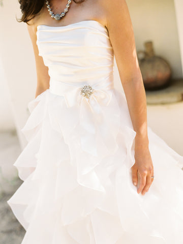 Paloma Blanca Classics Strapless Wedding Dress
