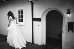 Vera Wang Silk Strapless Wedding Dress Crossover Weave at bust Bow Back Wide