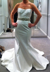 Romona Keveza Silk Mermaid Wedding Dress