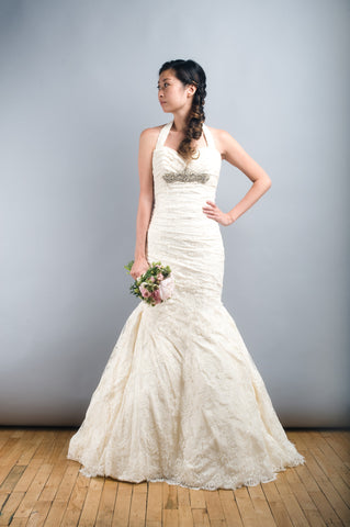 Ines Di Santo 'Layla' Halter Wedding Dress