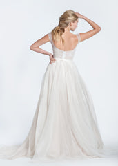 Paolo Sebastian Swan Lake Wedding Dress with Nude Bustier