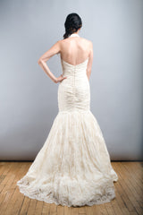 Ines Di Santo Halter Lace Layla Wedding Dress Crystal Sweetheart Back Wide