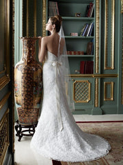 Casablanca 2081 Lace Trumpet Wedding Dress