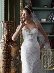 Casablanca 2081 Lace Trumpet Wedding Dress