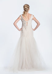 Bibhu Mohapatru 'Ellie' Blush Tulle Mermaid Wedding Dress