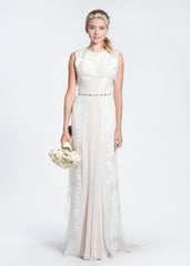 Bibhu Mohapatru 'Gwyneth' Blush & White Floral Wedding Dress