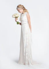 Bibhu Mohapatru 'Gwyneth' Blush & White Floral Wedding Dress