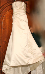 Vera Wang Silk Strapless Mermaid Wedding Dress