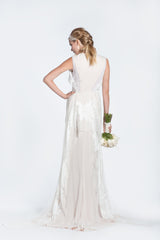 Bibhu Mohapatru 'Gwyneth' Blush & White Floral Wedding Dress