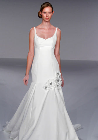 Priscilla of Boston Jewel Structured Trumpet Gown
