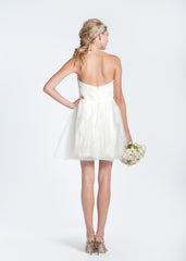 Sarah Seven Ivory Powdered Sugar Dress
