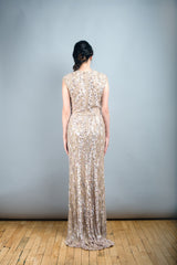 Elie Saab Light Taupe Fully Sequined Wedding Dress