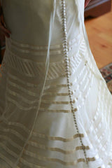 Strapless Alice Vera Wang Tulle Wedding Gown Back Close
