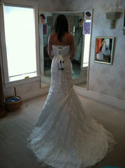 Maggie Sottero Arabella Metallic Lace Trumpet Wedding Dress