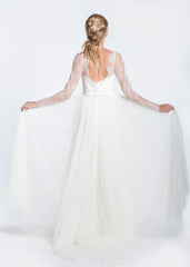 Paolo Sebastian 'Kate' Lace Long Sleeve Wedding Dress
