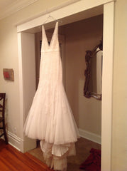 WToo Noella VNeck Trumpet Wedding Dress