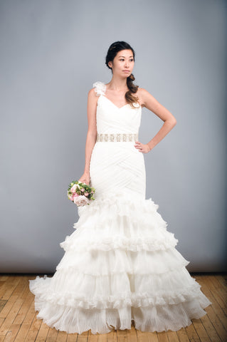 St. Patrick Rosana One Shoulder Wedding Dress