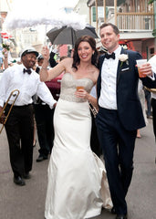 Lazaro 3214 Jewel Encrusted Trumpet Wedding Dress