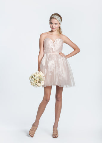 Sarah Seven Blush Powdered Sugar Dress