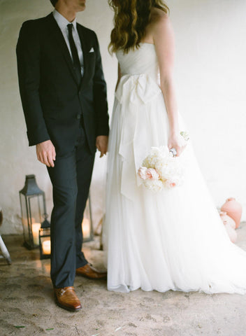 Vera Wang Silk Strapless Wedding Dress
