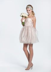 Sarah Seven Blush Powdered Sugar Dress