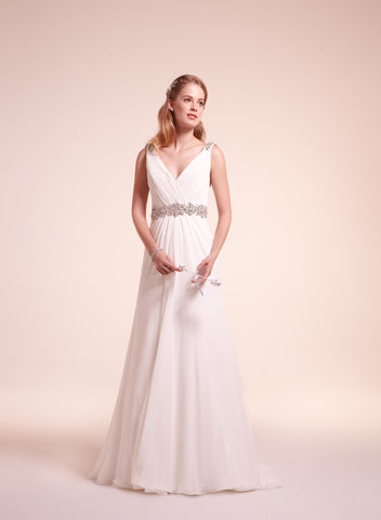 Alita Graham 7811 White Chiffon Gown for Kleinfeld