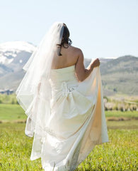 Vera Wang Domonique Silk A-line Wedding Dress