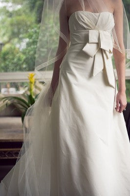 Vera Wang Domonique Silk A-line Wedding Dress