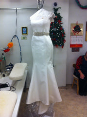 Romona Keveza Silk Mermaid Wedding Dress