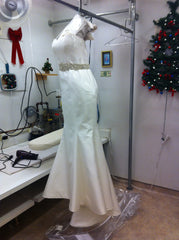 Romona Keveza Silk Mermaid Wedding Dress