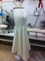 Romona Keveza Silk Mermaid Wedding Dress
