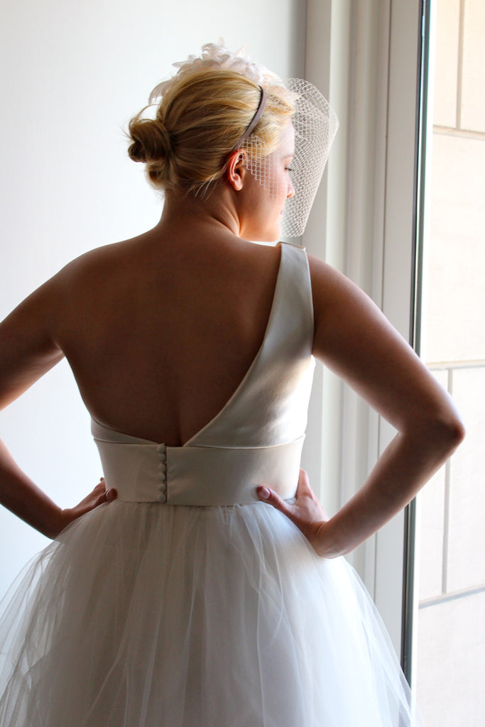 parker one shoulder dress Parker