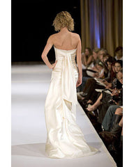 Jenny Lee Silk Duchess Satin Gown Back Wide