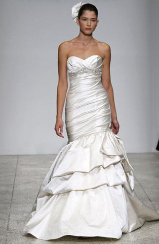 Kenneth Pool 'Romantic' Strapless Satin Gown