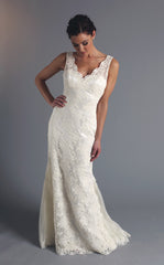 Modern Trousseau 'Lauren' Wedding Dress Front Wide