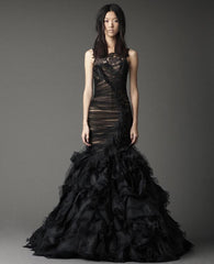 Vera Wang 'June' Chantilly Lace Mermaid Wedding Dress