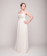 Reem Acra
Hyacinth
White
Empire Waist
Grecian
Chiffon
Wedding Dress
Side Wide