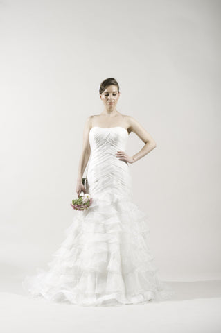 Alita Graham 7807 White Organza Gown for Kleinfeld