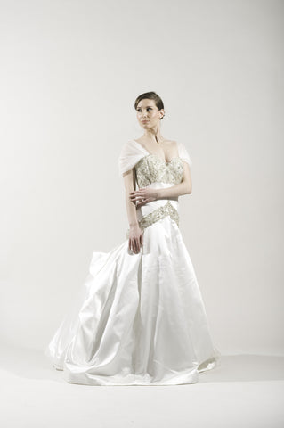 Kenneth Pool 'Alencon' Silk Gown
