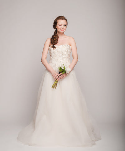 Reem Acra 'Snowdrop' A-Line Gown