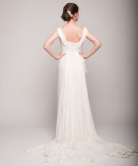 Elie Saab for Pronovias 'Casandra' Ivory Silk Wedding Dress
Back wide